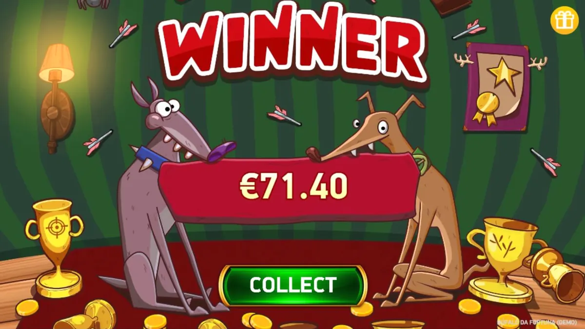 Buffalo da Fortuna slot machine interface with golden buffalo theme